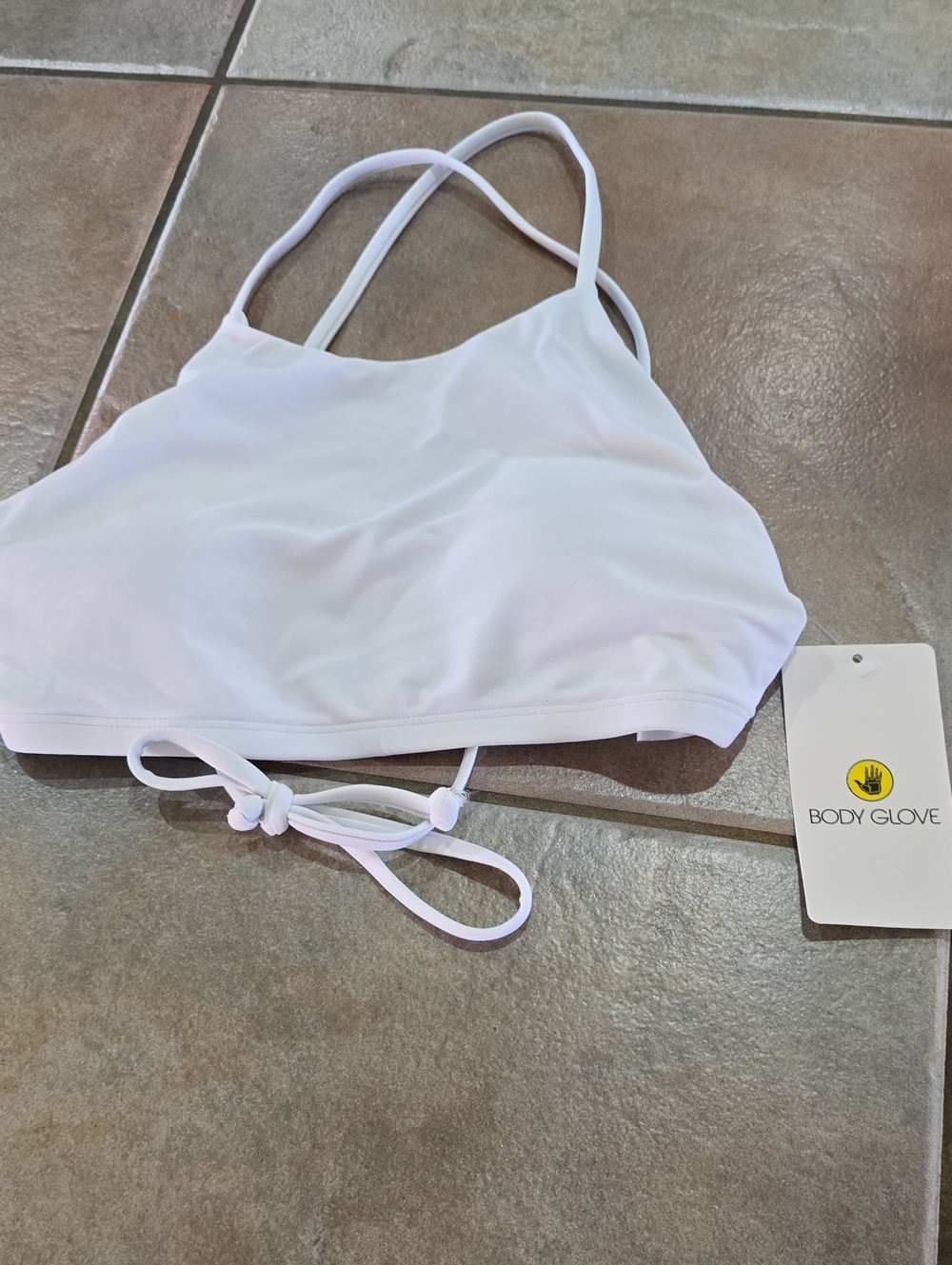 Body Glove White Strappy Swim Top